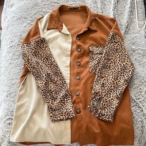 SHEIN Ribbed Knit Top in Rust